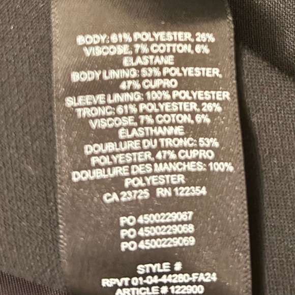 Aritzia Babaton Innovate Belted Blazer - black - Picture 7 of 7